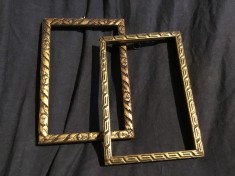 arta / design / vintage - lot rame model deosebit din lemn pentru fotografii sau diverse !