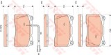 Set placute frana,frana disc LANCIA DELTA III (844) (2008 - 2014) TRW GDB1871