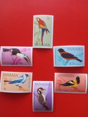 PANAMA, PASARI - SERIE COMPLETA MNH foto