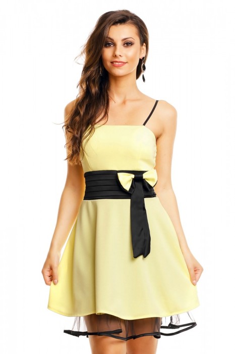 P572-9 Rochie scurta cu bretele subtiri