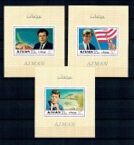 Ajman 1969 - Frații Kennedy, personalități, serie colite neuzata