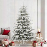 vidaXL Brad de Crăciun artificial cu ramuri articulare Alb 240 cm 3395663
