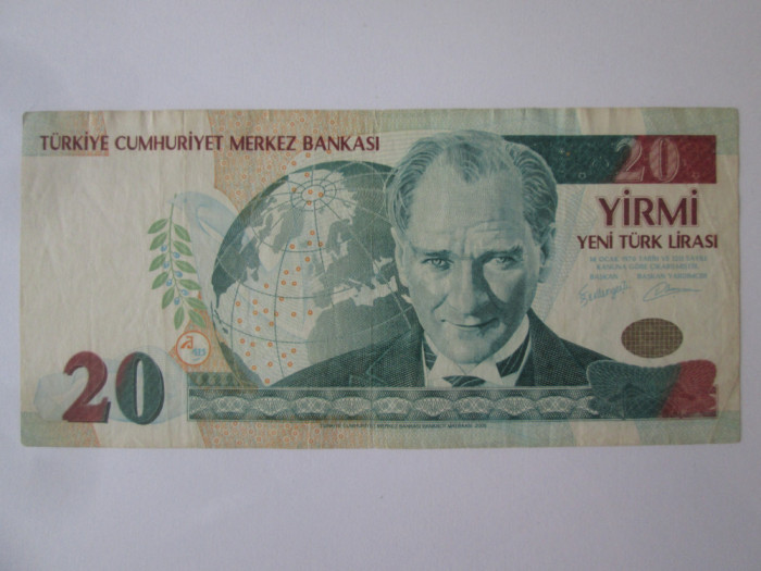 Turcia 20 Lirasi/Lire 2005