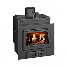 Focar de semineu tip centrala, Prity MW18, 7,3 kg/h, 700 x 590 x 710