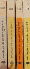 Antologie de poezie engleza de la inceputuri pana azi (4 volume)