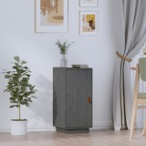 vidaXL Servantă, gri, 34x40x75 cm, lemn masiv de pin