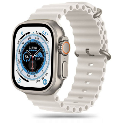 Curea Tech-Protect Iconband Pro pentru Apple Watch 4/5/6/7/8/9/Se/Ultra 1/2 (42/44/45/49 mm) Bej foto