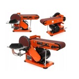 Polizor de banc pentru lemn cu banda si disc, putere 600W, Kraft