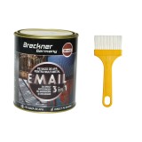 Vopsea email anticoroziva 3 in 1 maro roscat pentru metal 750g, direct pe rugina, pe baza de apa Breckner Germany