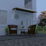Gossi copertina retractabila cu led, antracit, 350 x 150 cm