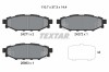 TEXTAR 2427101 set placute frana,frana disc