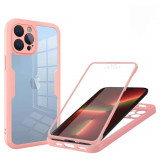 Cumpara ieftin Husa pentru iPhone 13 Pro + Folie, Techsuit ColorVerse 360 Series, Pink