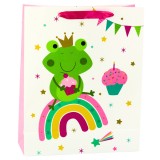 Punga de cadou cu grafica colorata, 32 x 26 x 10 cm, Lean 21596