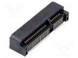 Conector PCI Express Mini Orizontal SMT Aurit 52 PIN 0,5A ATTEND