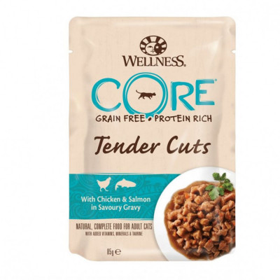 Wellness CORE Tender Cuts pui și somon 85 g foto