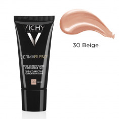 Vichy DermaBlend Fond de ten corector cu acoperire 16 ore, Nuanța 30 Beige, 30 ml