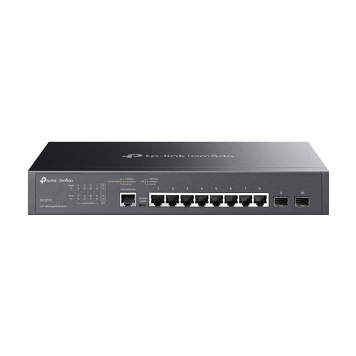 Switch 8 porturi RJ45 Gigabit, 2 x SFP Gigabit, L2+ Management, 1U - TP-Link Omada SG3210