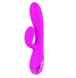 Vibrator Iepuras Inflatable Sahara, 10 Moduri Vibratii, Silicon, USB Magnetic, Mov, 19.5 cm, Passion Labs, Sensations