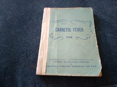 CARNETUL FEMEII 1958 foto