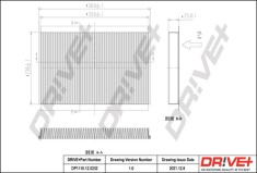 Dr!ve+ DP1110.12.0232 Filtru, aer habitaclu