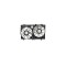 GMV radiator electroventilator Lexus RX, 2009-2015, RX350, motor 3.5 V6, benzina, 377/377 mm,