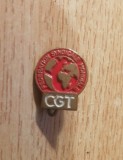 QW9 N4 -34 - insigna - Federatia Mondiala a Sindicatelor - CGT