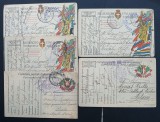ITALIA-1936/41lot 5 carti postale-militare