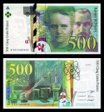 FRANTA █ bancnota █ 500 Francs █ 1995 █ P-160a █ UNC █ necirculata