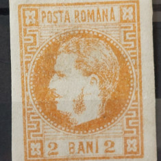 Romania 1868 - Carol l cu Favoriti,Lp.21