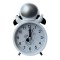 Ceas de masa desteptator pentru copii Pufo Astronautul Fericit, 15 cm, argintiu