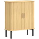 HOMCOM Dulap pentru Pantofi 5 Niveluri 15 Perechi cu Uși tip Rulou Glisante, Rafturi Reglabile, 78x38x95,2cm, Stejar | Aosom Romania