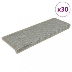 Gossi covorase scara autoadezive aspect sisal 30 buc 65x21x4 cm verde