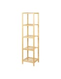 Etajera depozitare KL273, cu 5 rafturi, lemn, multifunctional, natur