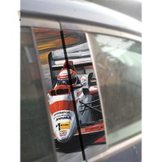 Sticker Auto Car Rider pentru Stalpi Usi , Design Modern si Dinamic