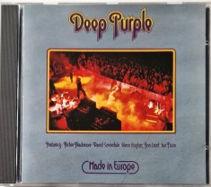 Deep Purple &lrm;&ndash; Made In Europe _ NM / NM cd muzica hard rock _ EMI, UK, 1990
