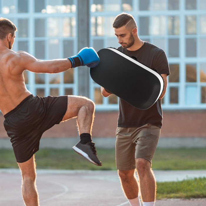 SPORTNOW Scut pentru Box si Lovituri, Scut de Brat pentru Lovituri, pentru Antrenamente de Muay Thai, Karate, Taekwondo, Kickboxing, Negru