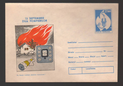 CPIB16916 INTREG POSTAL - 13 SEPTEMBRIE ZIUA POMPIERILOR foto