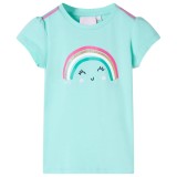 Tricou pentru copii, verde mentă deschis, 104