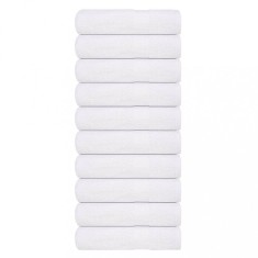 vidaXL Prosoape de duș 10 buc alb 70x140 cm 360 g/m&sup2; 100% bumbac