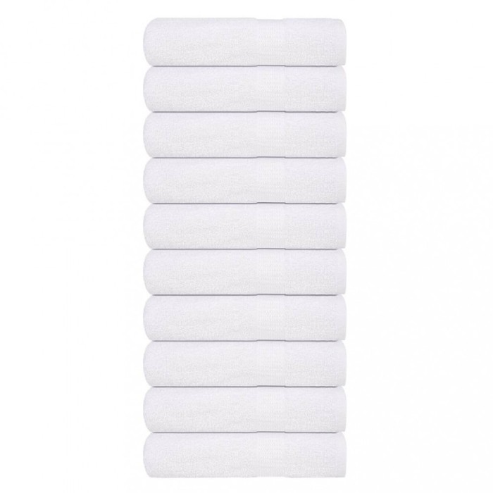 vidaXL Prosoape de duș 10 buc alb 70x140 cm 360 g/m&sup2; 100% bumbac 136655