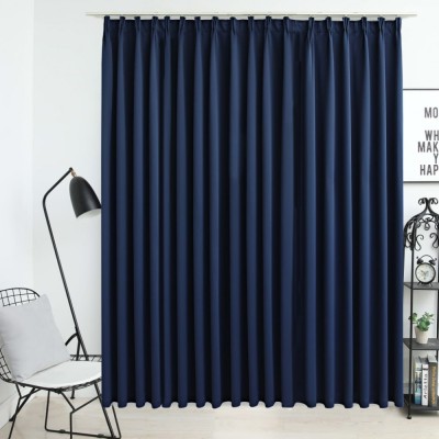 Gossi draperie opaca, albastru, 290 x 245 cm, cu carlige foto