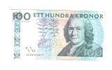 Bancnota Suedia 100 kronor 2006, circulata, stare buna