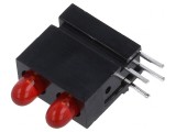 LED Roșu 2,8mm 2 Diode 2mA 60&deg; 1,2-4mcd