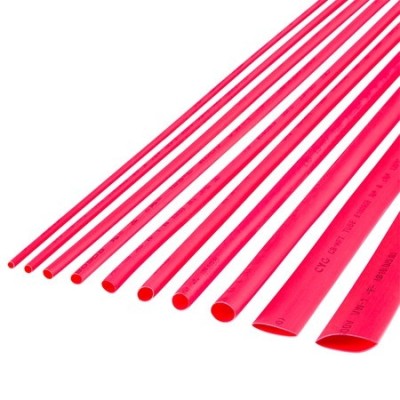 TUB TERMOCONTRACTABIL 10MM/1M ROSU SET 10 BUC - NAR0261.1 foto