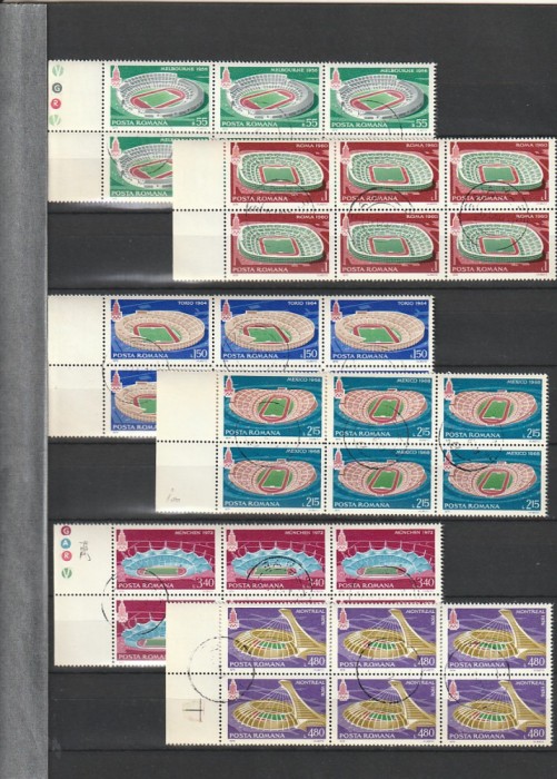 PREOLIMPIADA DE VARA MOSCOVA ( LP 991 ) 1979 OBLITERATA BLOC DE 6