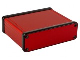 Carcasă aluminiu roșu 80x103x31mm