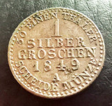 GERMANIA - PRUSSIA - 1 Groschen 1849 A (Gros) - Argint - Friedrich Wilhelm IV, Europa