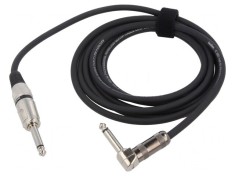 Cablu Jack 6.3mm 2pin la Jack 6.3mm in unghi 3m foto