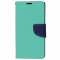 Husa iPhone 5/5S/SE Tip Carte cu Clip Verde