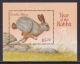 AFRICA DE SUD 1999 ZODIAC CHINEZESC ANUL IEPURELUI, Nestampilat